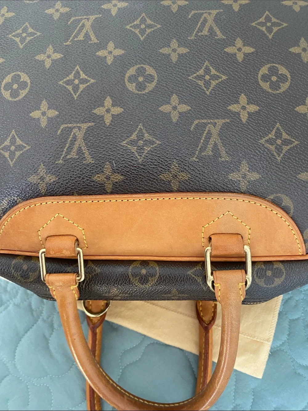 Louis Vuitton Monogram Deauville  with Vachetta Trim